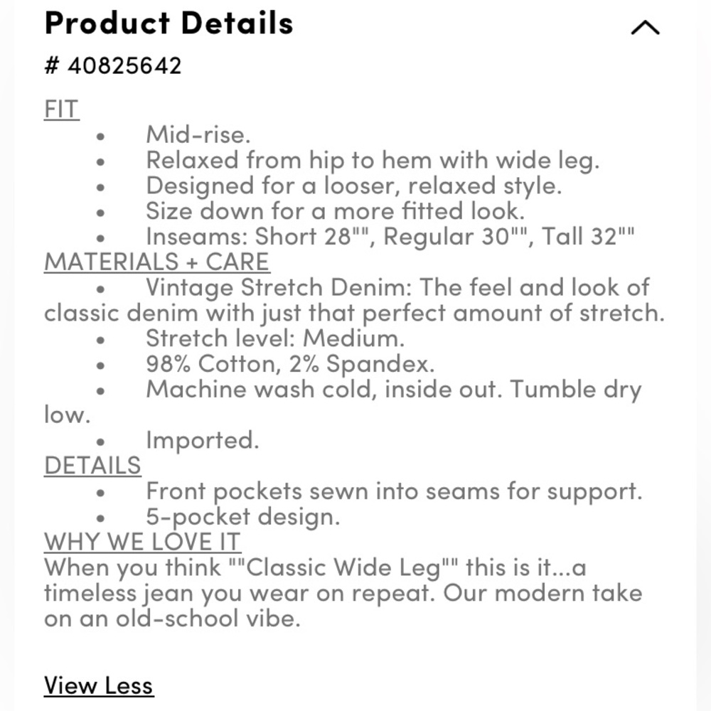 Torrid Perfect Wide Leg Jean’s - Picture 6 of 6